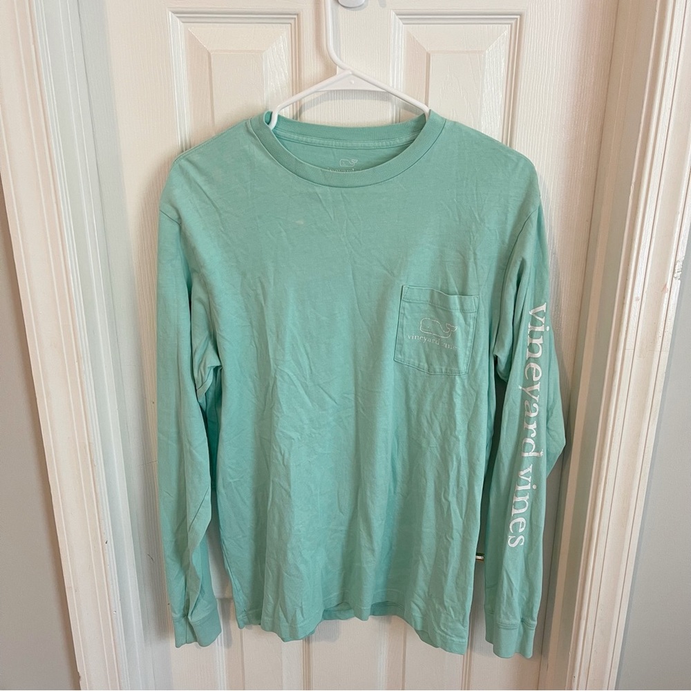 Vineyard Vines Long Sleeve Whale Pocket Tee